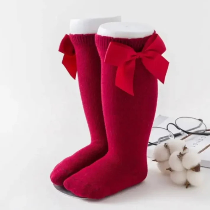 Calcetas con Moño de Cinta